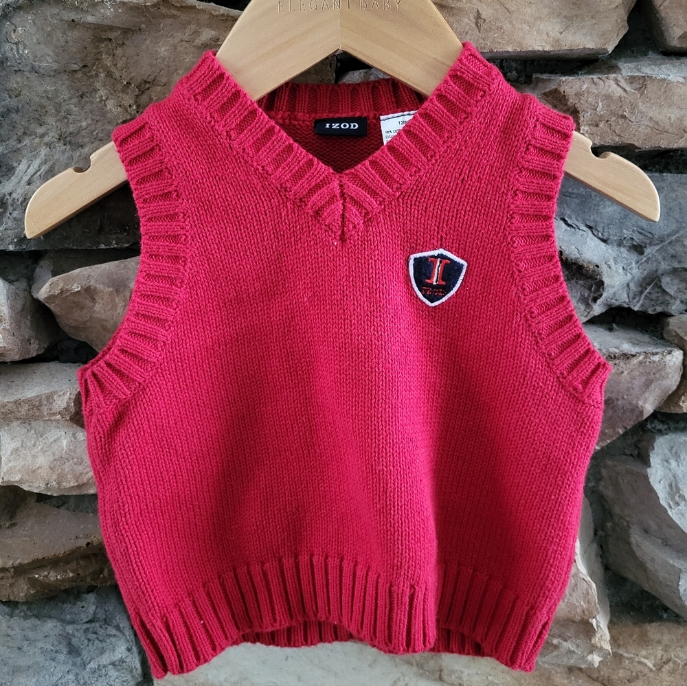Red Sweater Vest